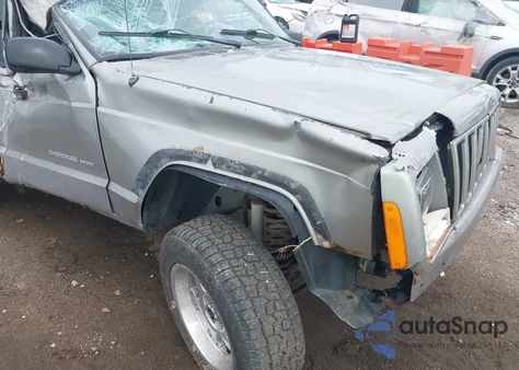 2000 Jeep Cherokee Sport из США, поврежденный, VIN 1J4FF48S3YL123298